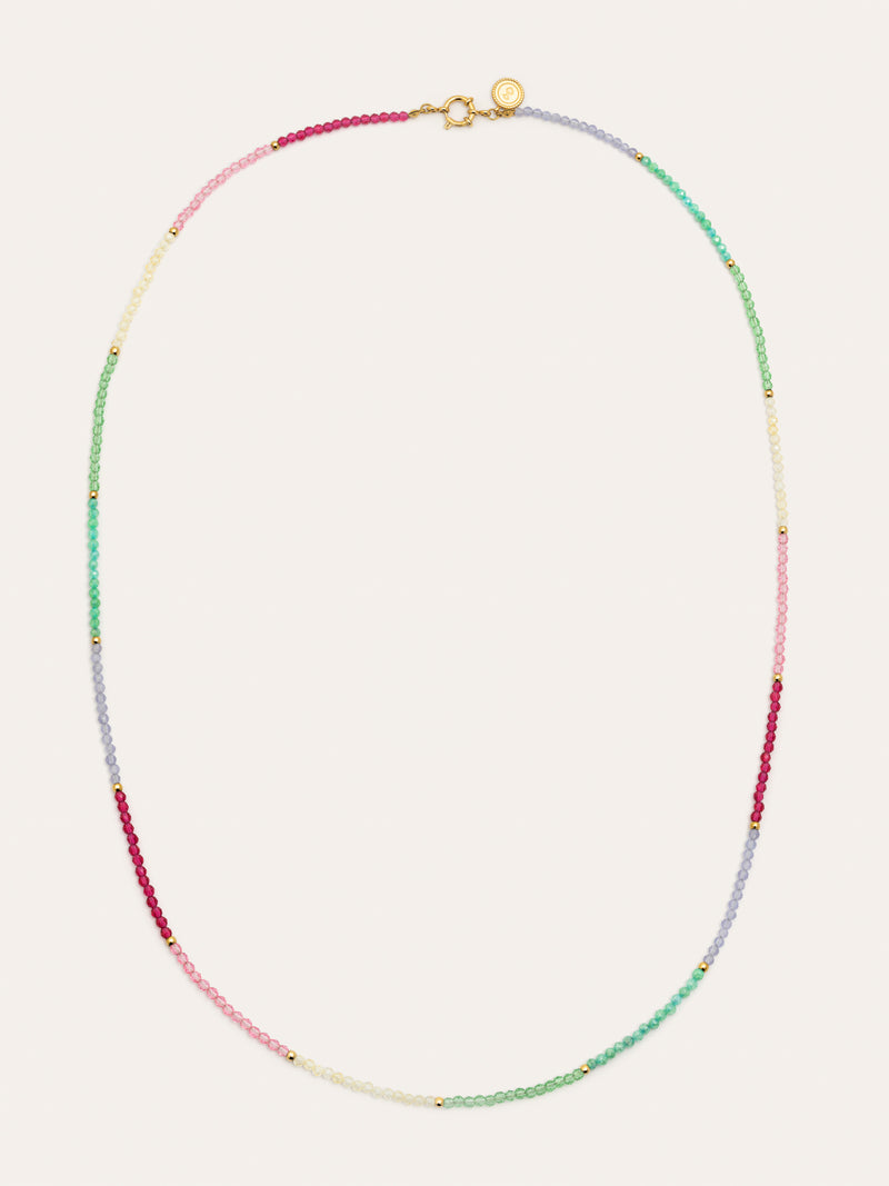Colar Dye Dots Pastel Aço Banho de Ouro