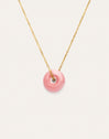 Collar Easy Rosé Acero Baño Oro