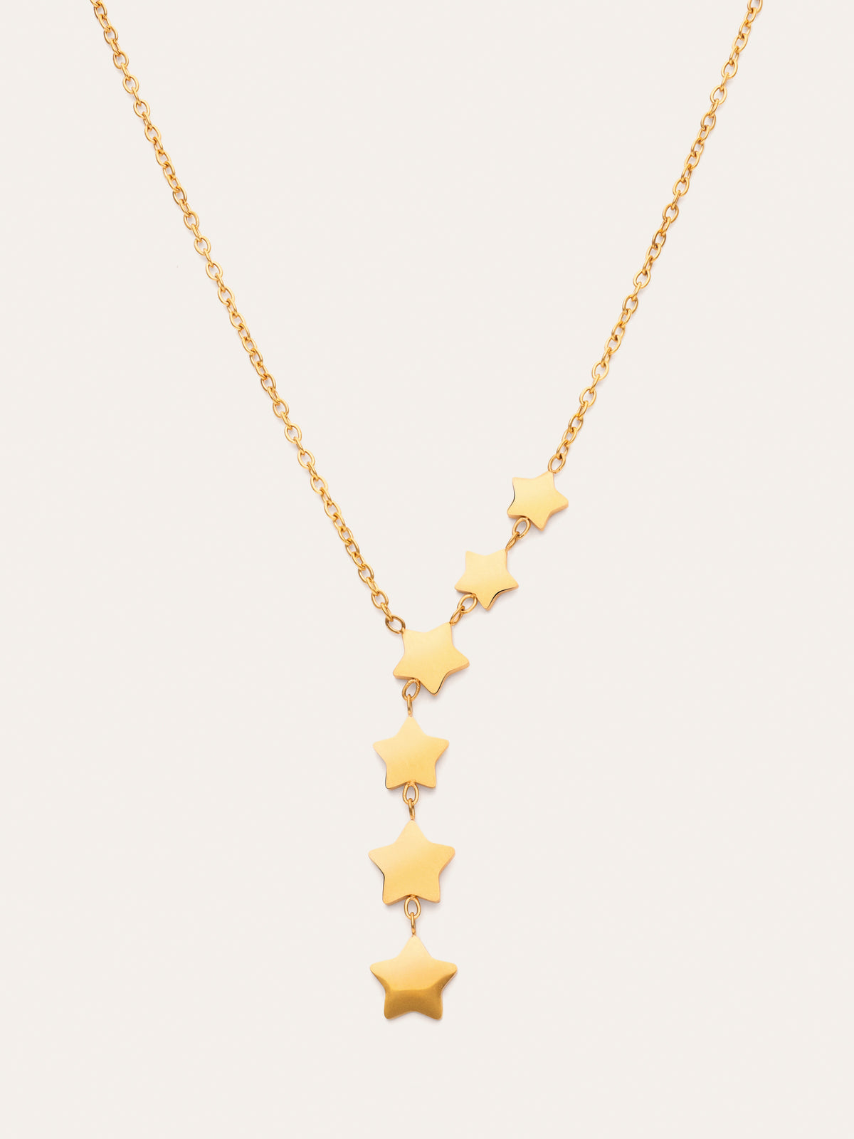 Collana Estela Y Acciaio Placcato Oro