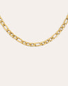 Figaro Stainless Steel Gold Necklace