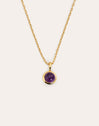 Galaxy Amethyst Gold Plated Necklace