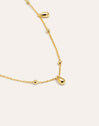 Collar Gotas y Dots Baño Oro
