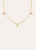 Drops and Dots Gold Necklace 