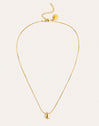 Collana Goccia Drop Acciaio Placcato Oro - vista 4