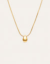 Collana Goccia Drop Acciaio Placcato Oro