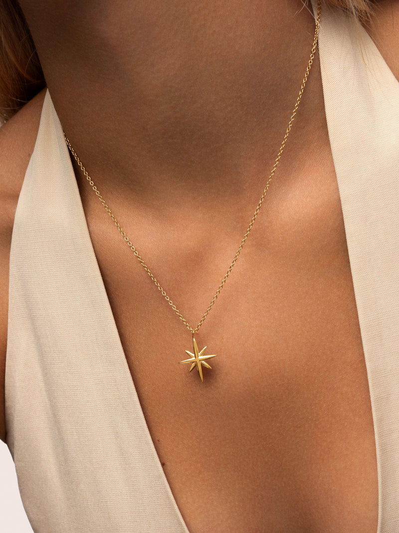 Guidance Necklace, Gold-Plated Steel