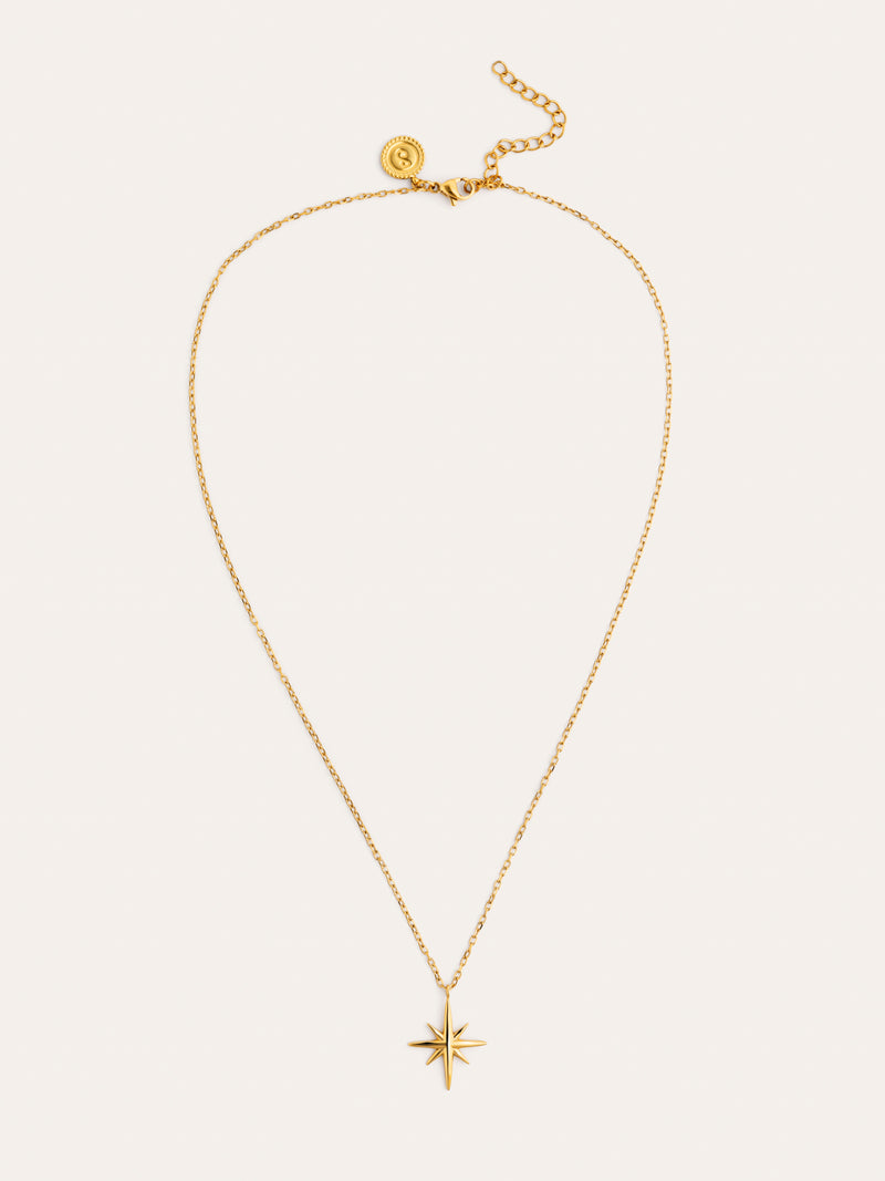 Guidance Necklace, Gold-Plated Steel