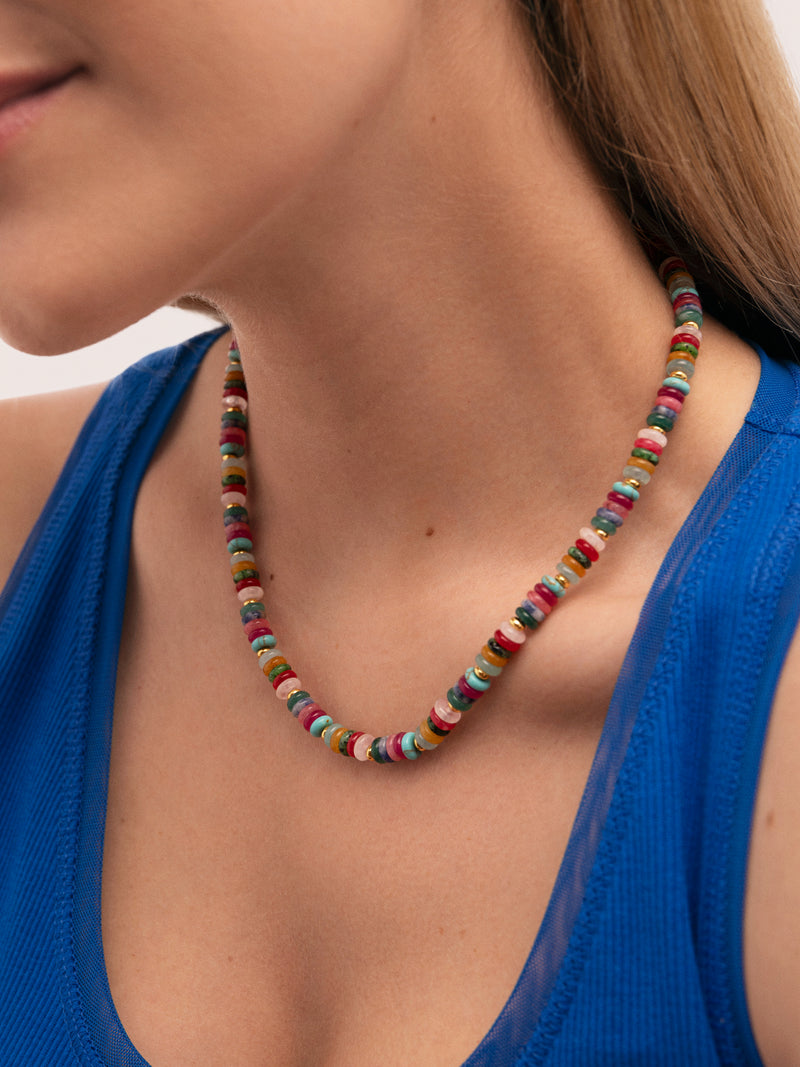 Collana Habana Acciaio Placcato Oro