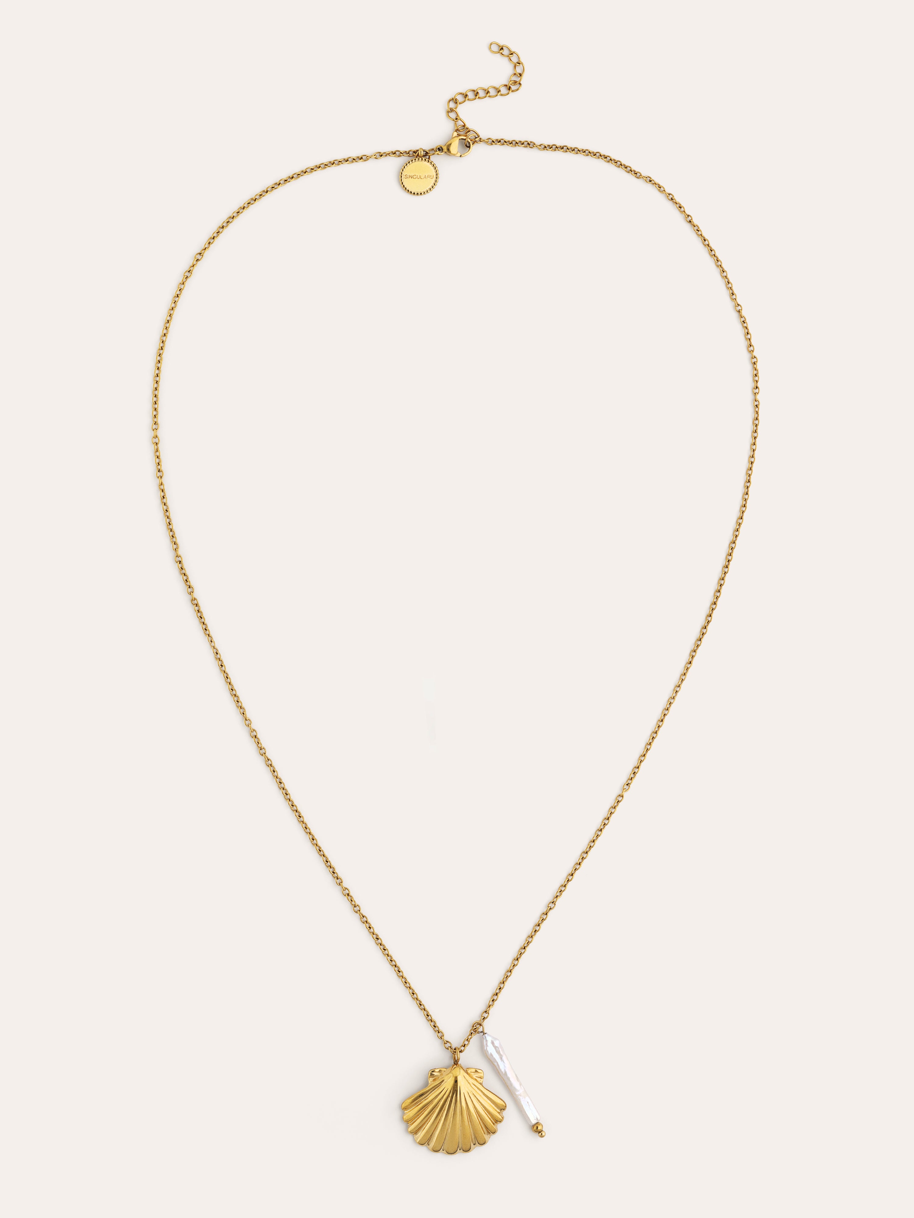 Collier Irida Acier Plaqué Or