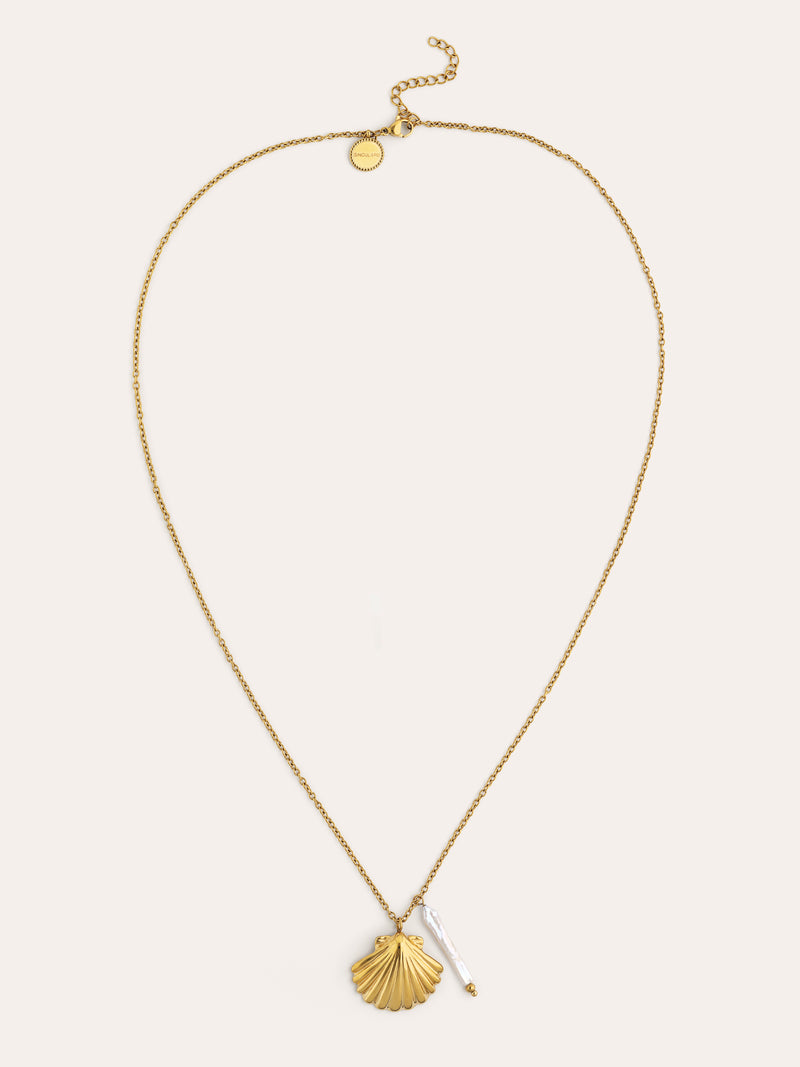 Collier Irida Acier Plaqué Or