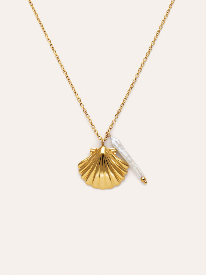 Collier Irida Acier Plaqué Or