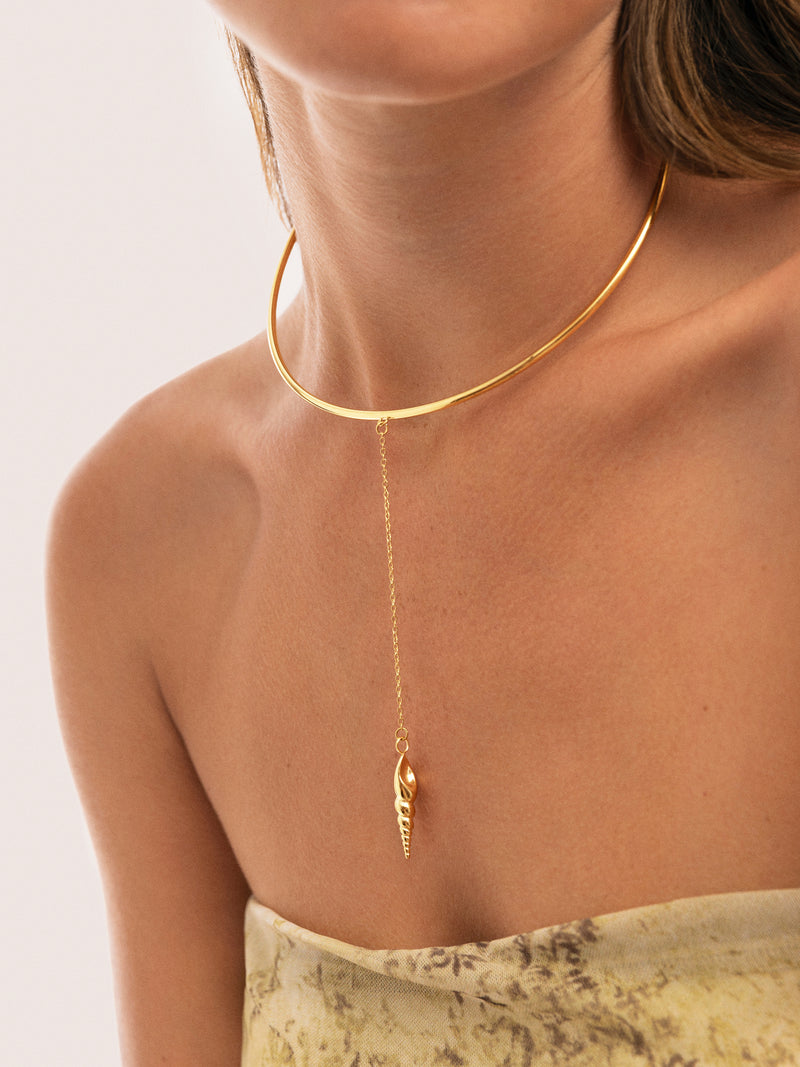 Choker Ítaca Acier Plaqué Or