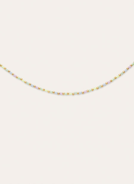 Collar Joy Colors Acero Baño Oro