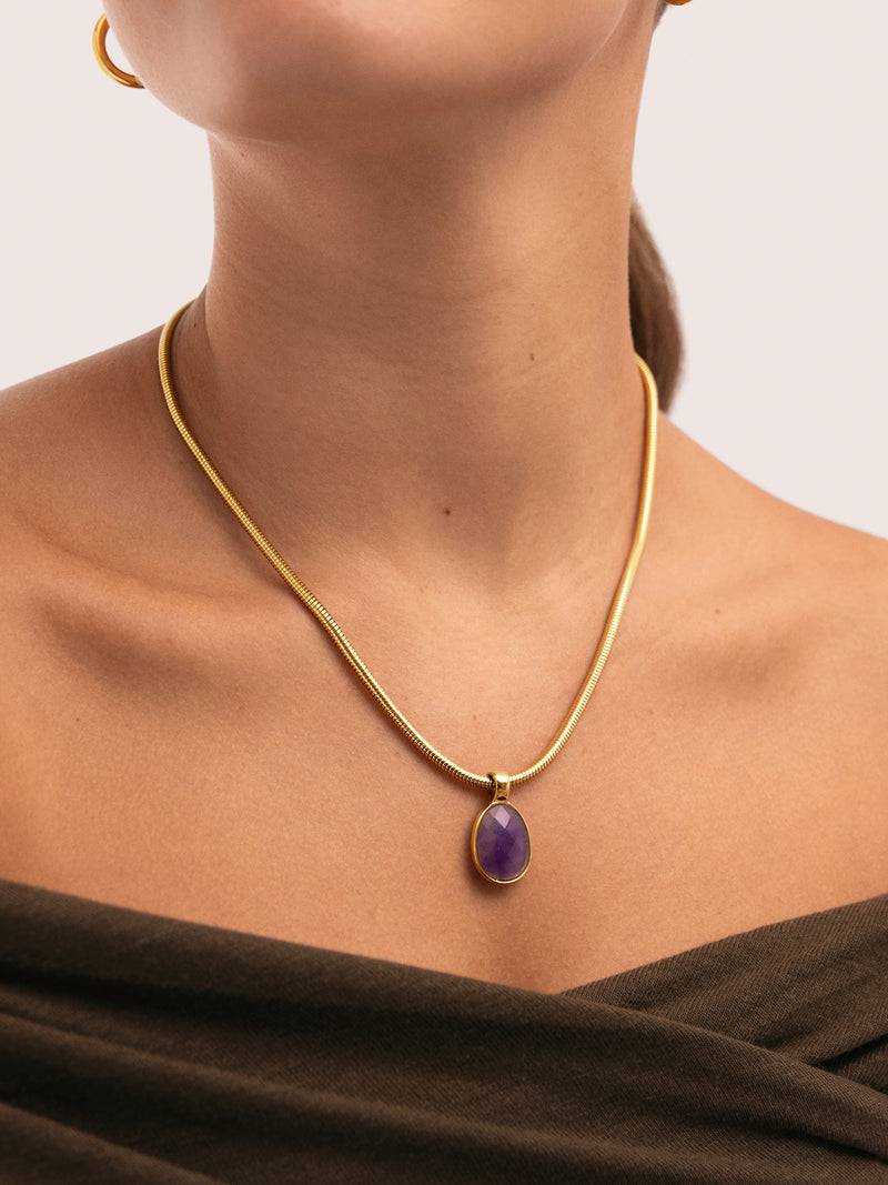 Collana Lena Acciaio Placcata Oro