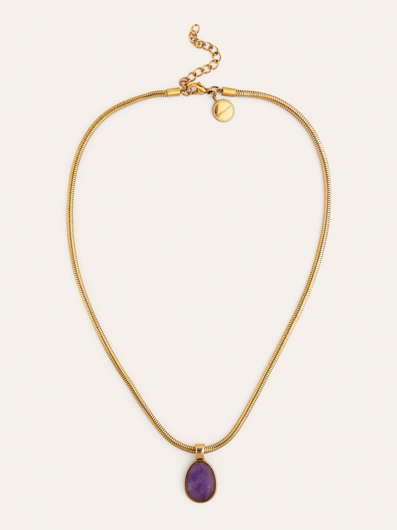 Collana Lena Acciaio Placcata Oro