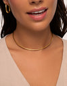 Line Chain Stainless Steel Gold Choker