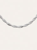 Collana Doppio Lisse Twister Acciaio