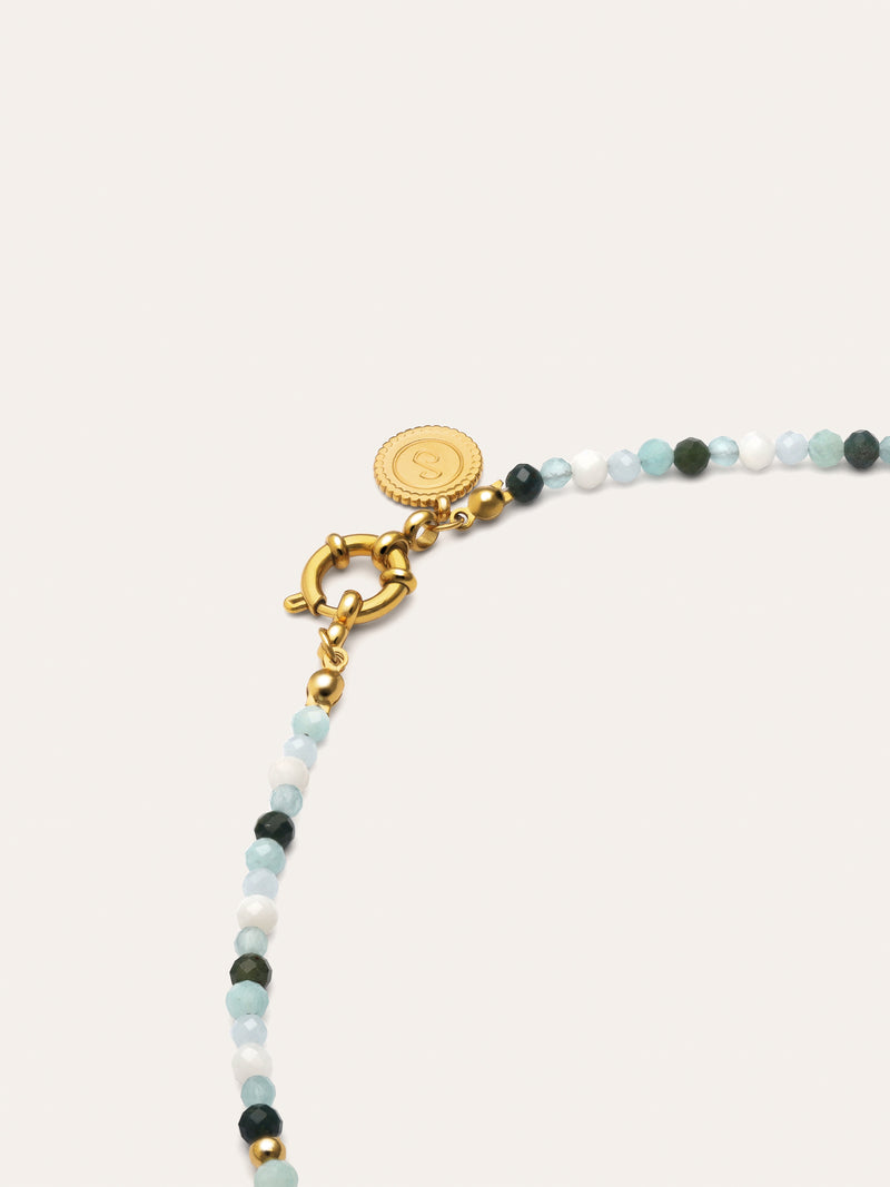 Collar Long Altea Ice Acero Baño Oro