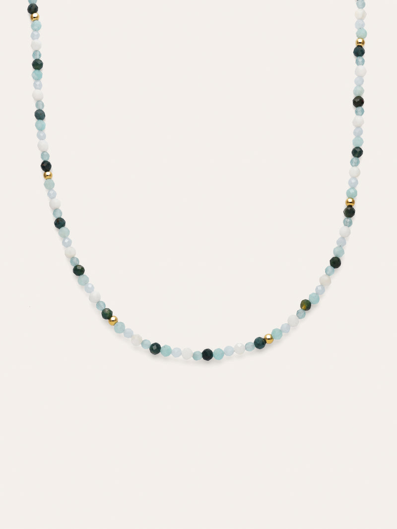 Collar Long Altea Ice Acero Baño Oro