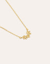 Collar Lotus Plata Baño Oro