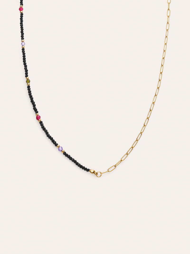 Colar Long Winter Glam Aço Banho de Ouro