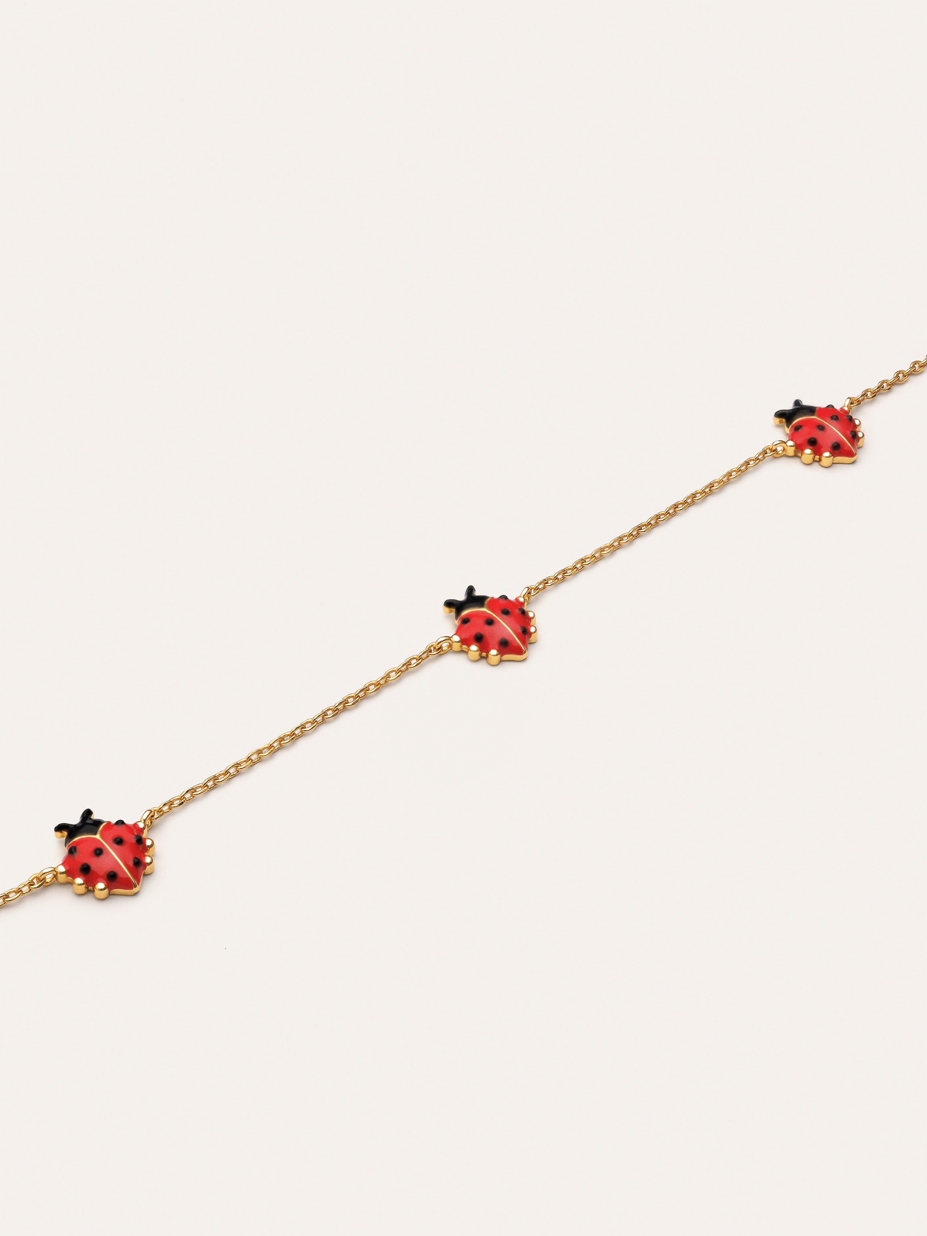 Ladybug Gold Necklace 