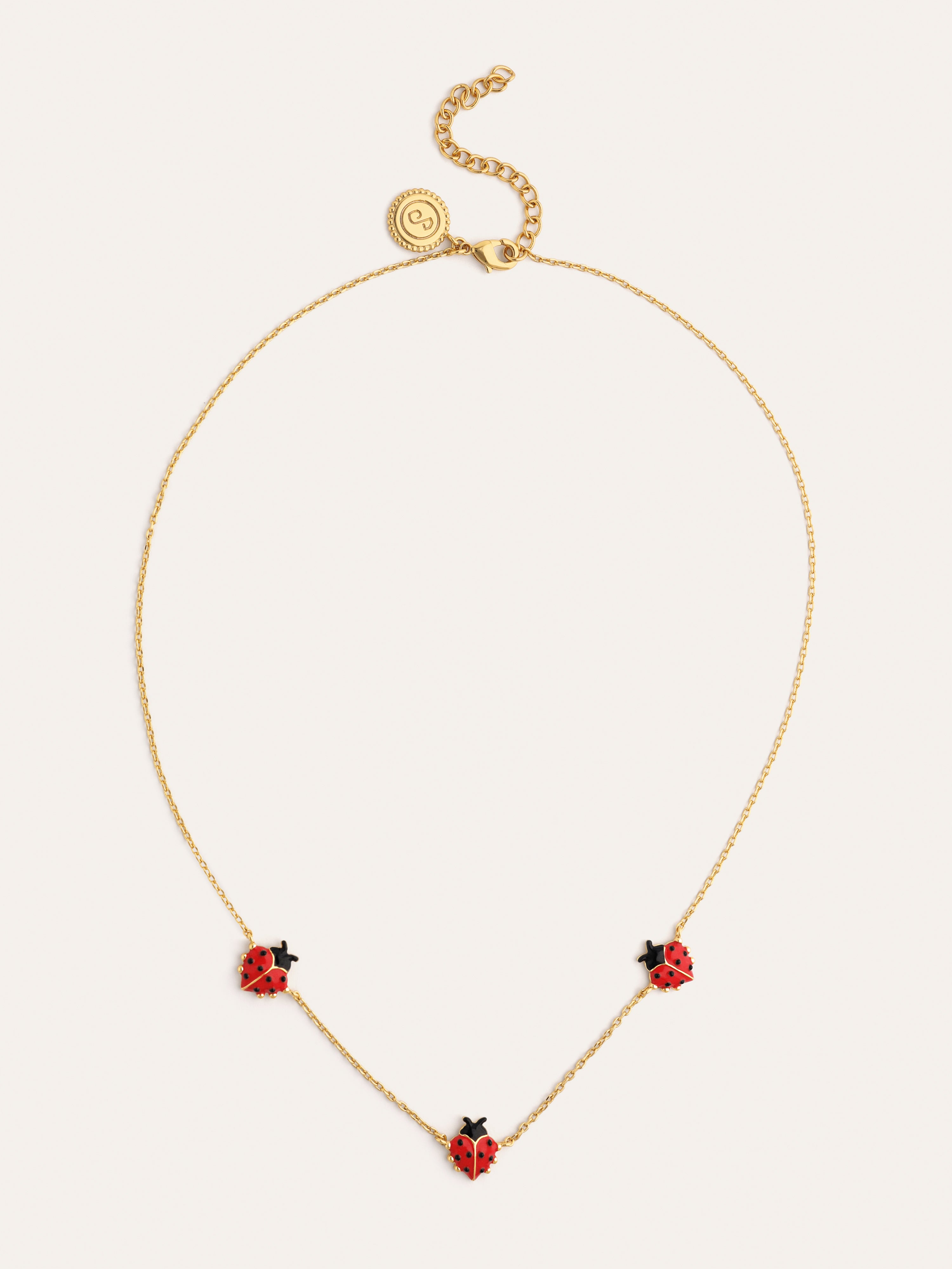 Ladybug Gold Necklace 