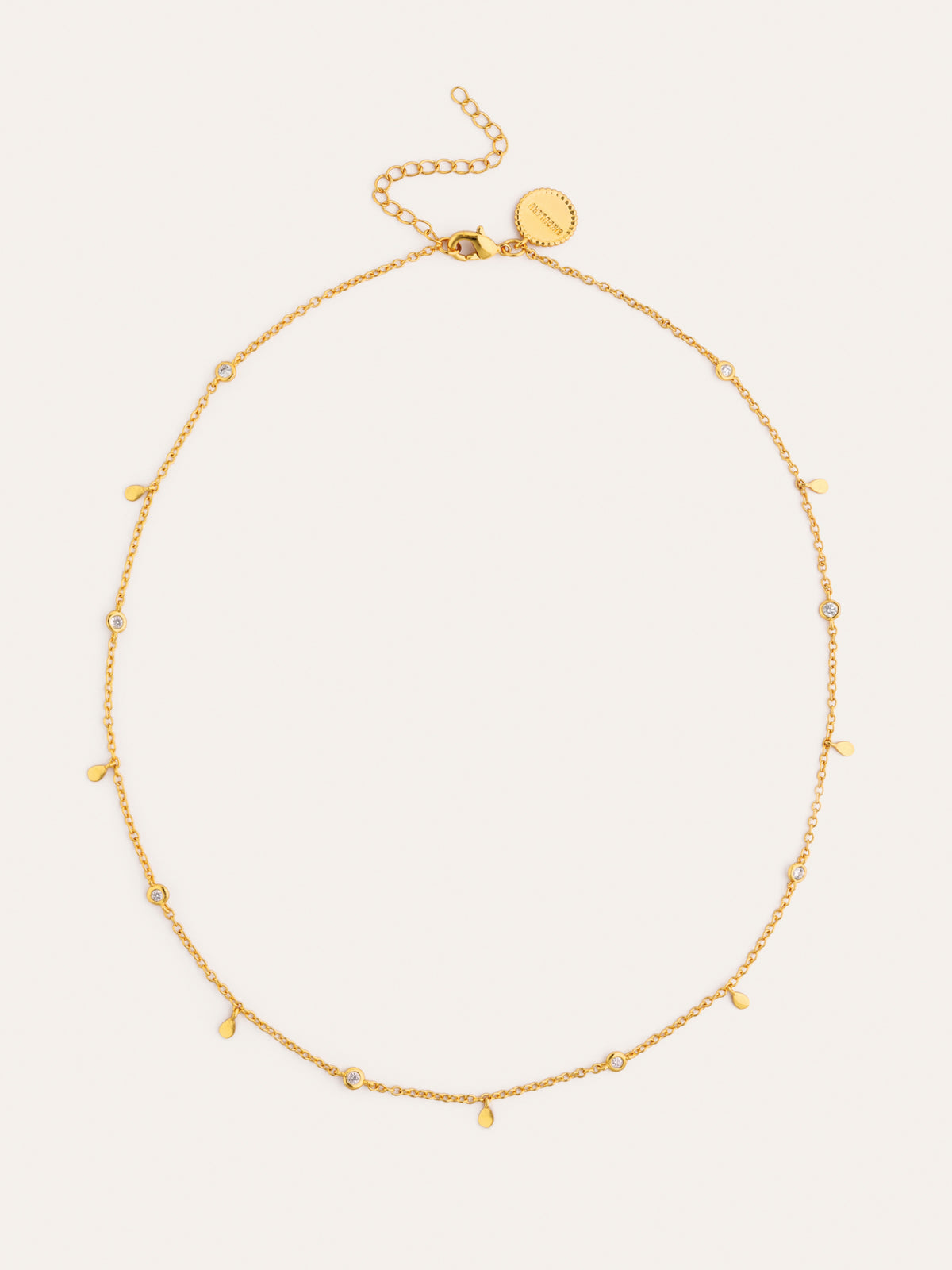 Collar Mini Spark Drop Baño Oro - vista 4