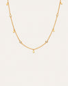 Collar Mini Spark Drop Baño Oro