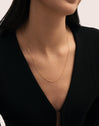 Mini Fine Chic Necklace, Gold Plated Stainless Steel