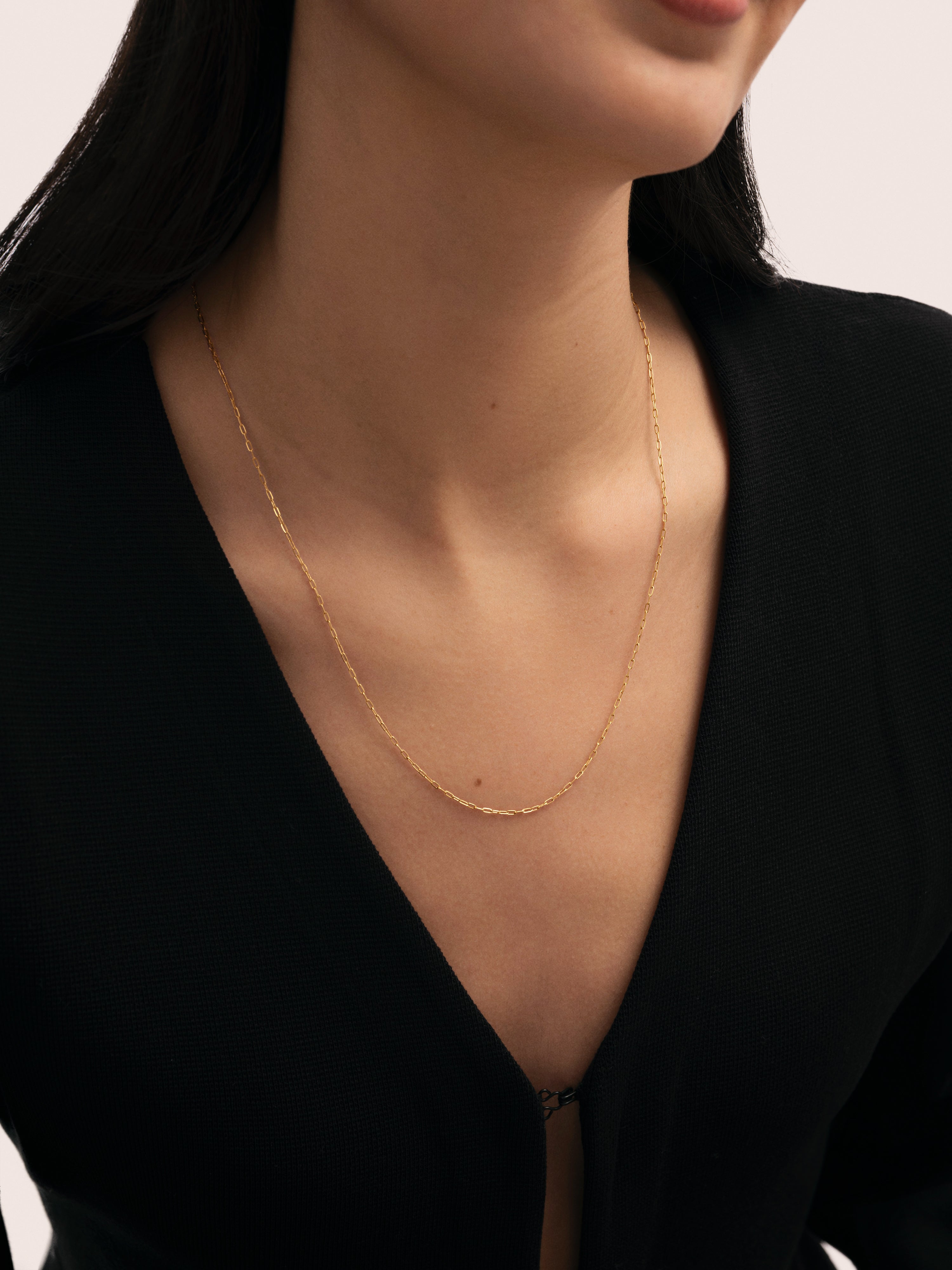 Mini Fine Chic Necklace, Gold Plated Stainless Steel