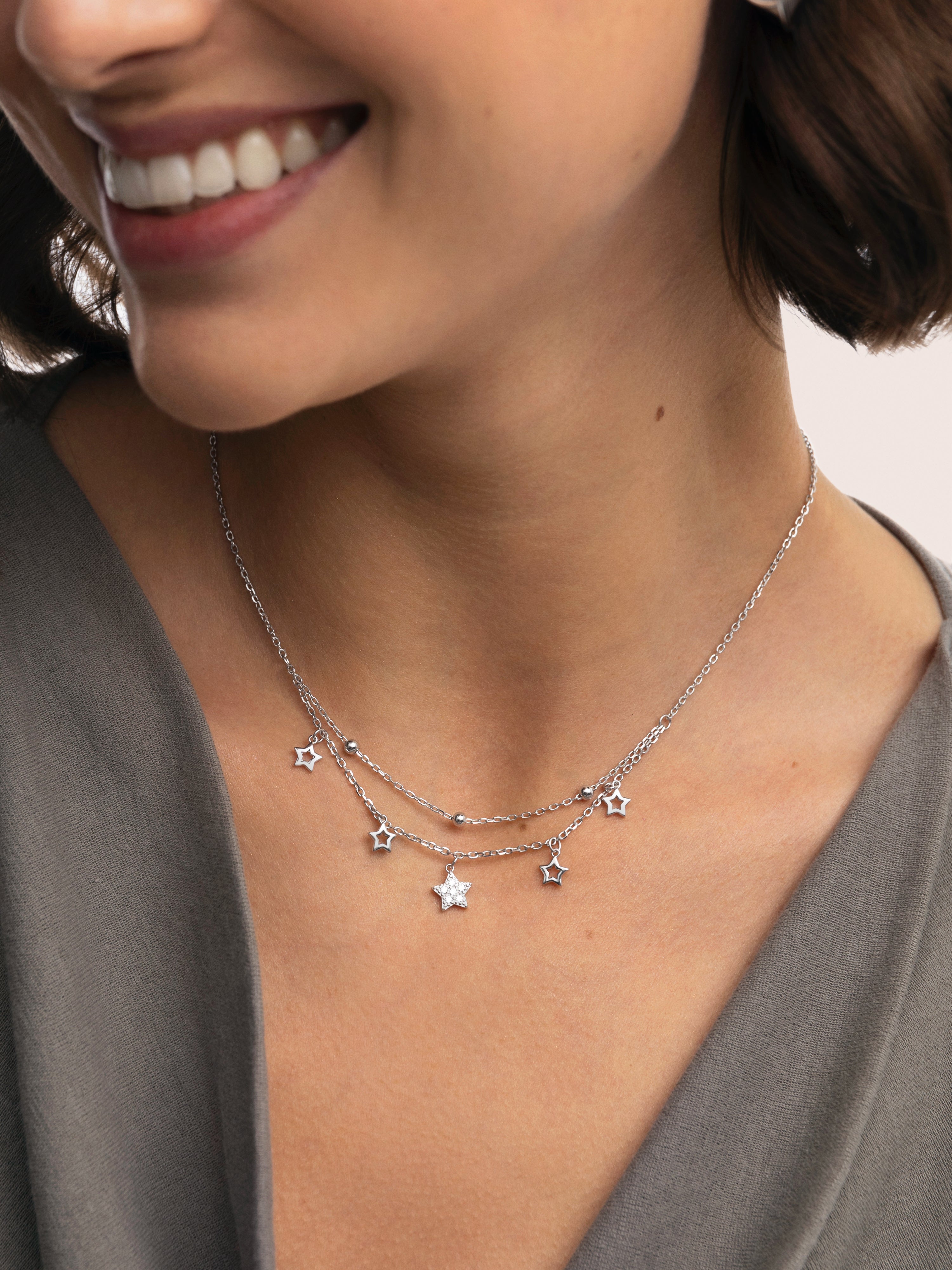 Thousands Stars Halskette, Silber
