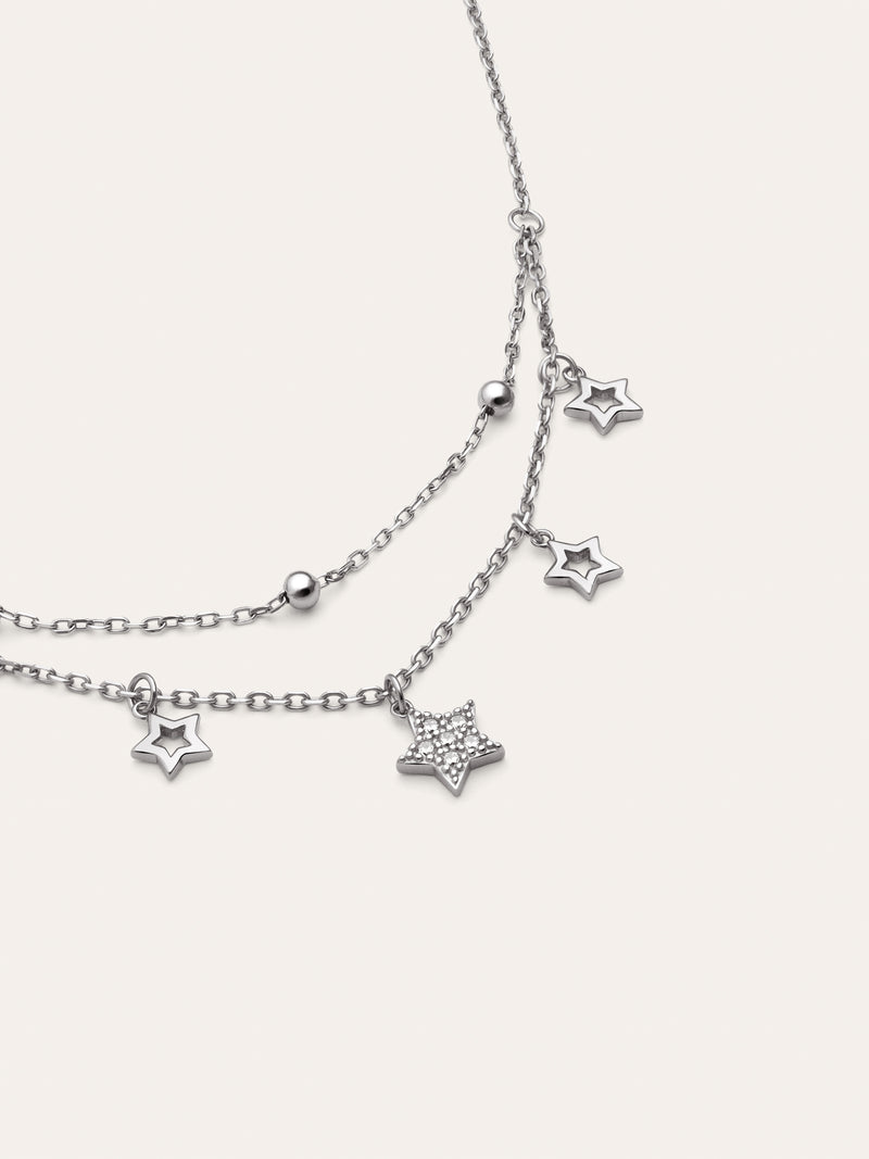 Thousands Stars Halskette, Silber