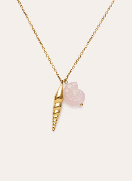 Collier Moana Acier Plaqué Or