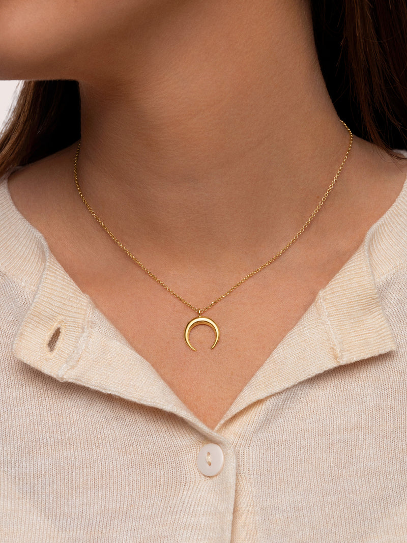 Ketting Moonset Staal verguld