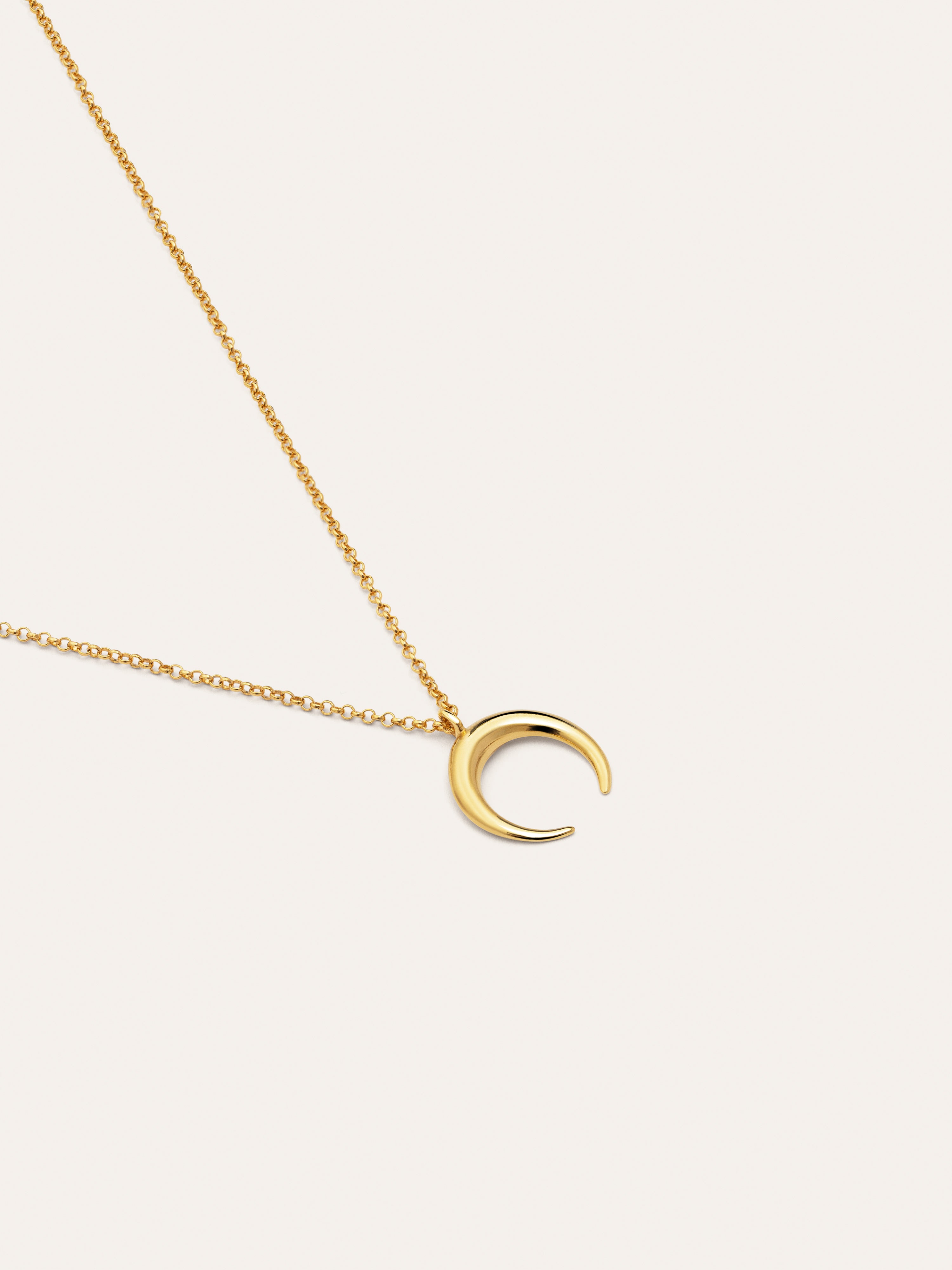 Collar Moonset Plata Baño Oro