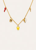 Collar Multicharm Aperitivo Marino Acero Baño Oro