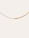 Collar New Pearl Acero Baño Oro