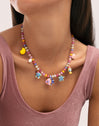 Collar Oceánic Colors Acero Baño Oro
