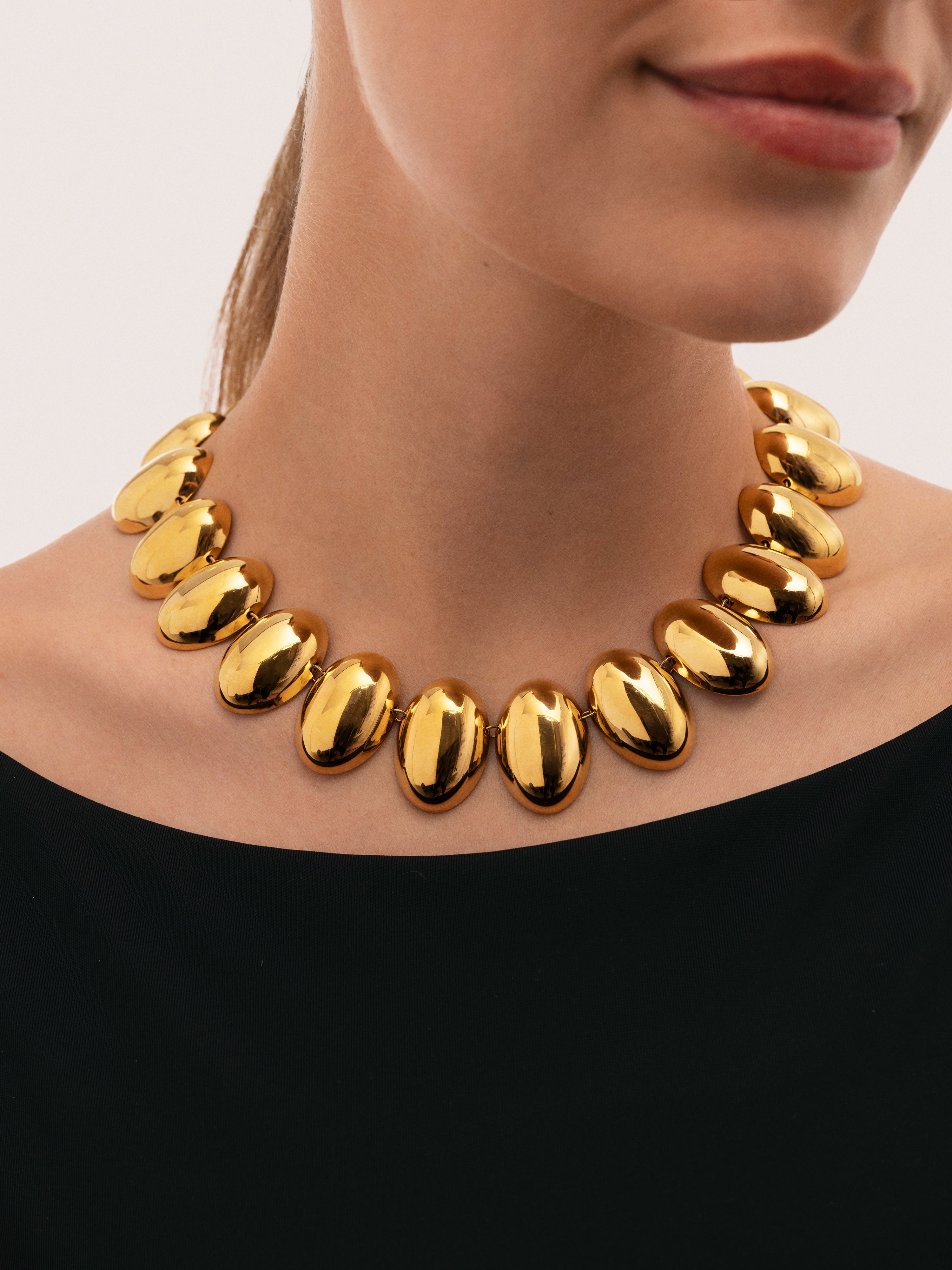 Collier Oceya Acier Plaqué Or