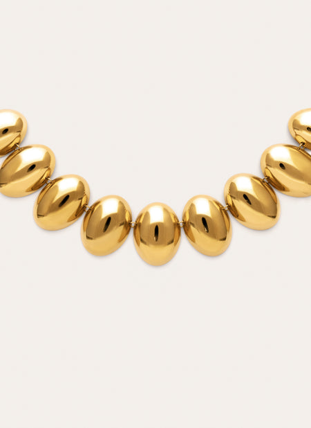 Collier Oceya Acier Plaqué Or