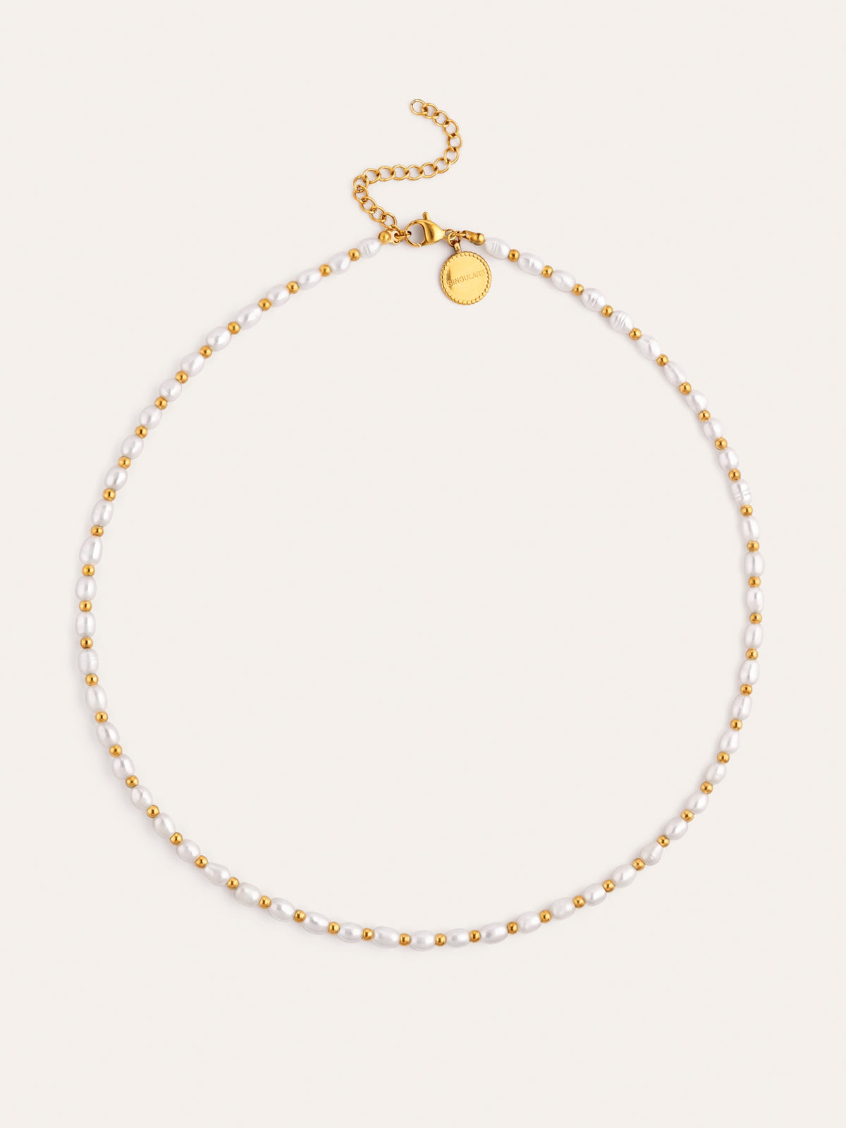 Collar Olympia Acero Baño Oro