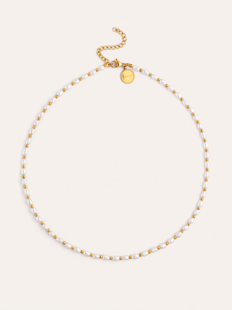 Collar Olympia Acero Baño Oro