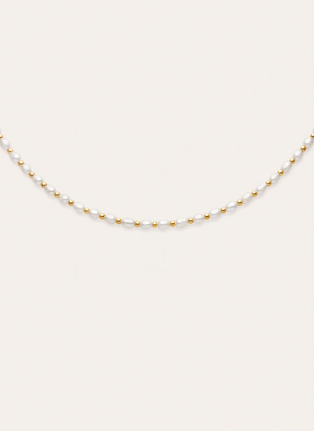 Collar Olympia Acero Baño Oro