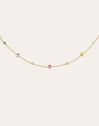 Collar Orbit Multicolor Baño Oro