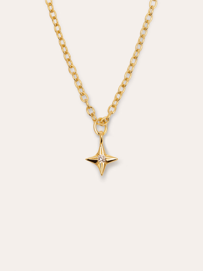 Collana Orion Star Argento Placcato Oro