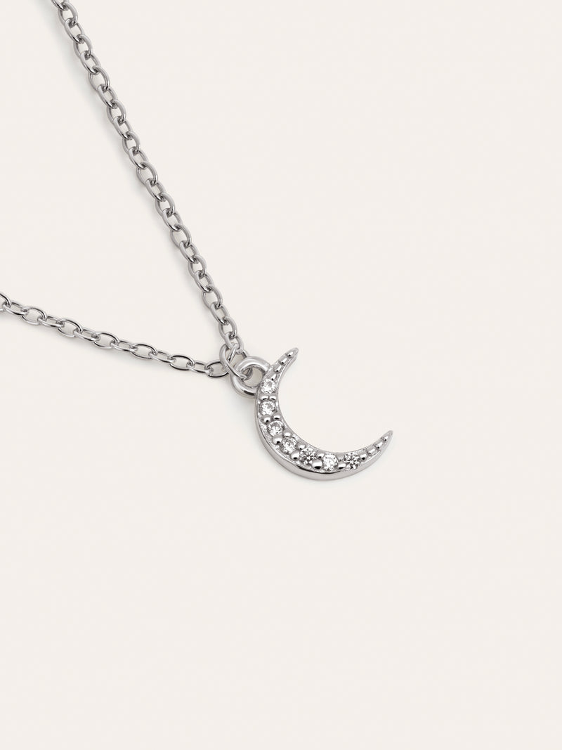 Collana Over the Moon Argento