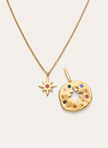 For you Mamá Gold Pack Charm and Necklace