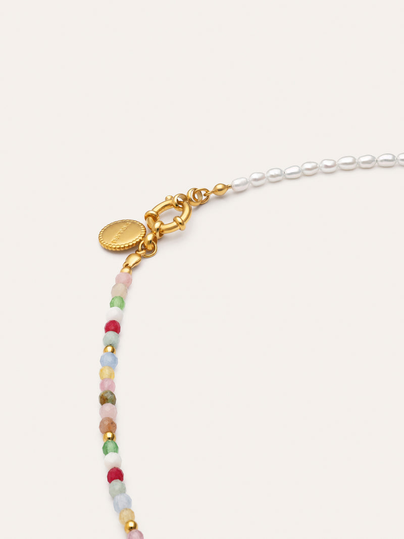 Collar Pompeya Altea Acero Baño Oro
