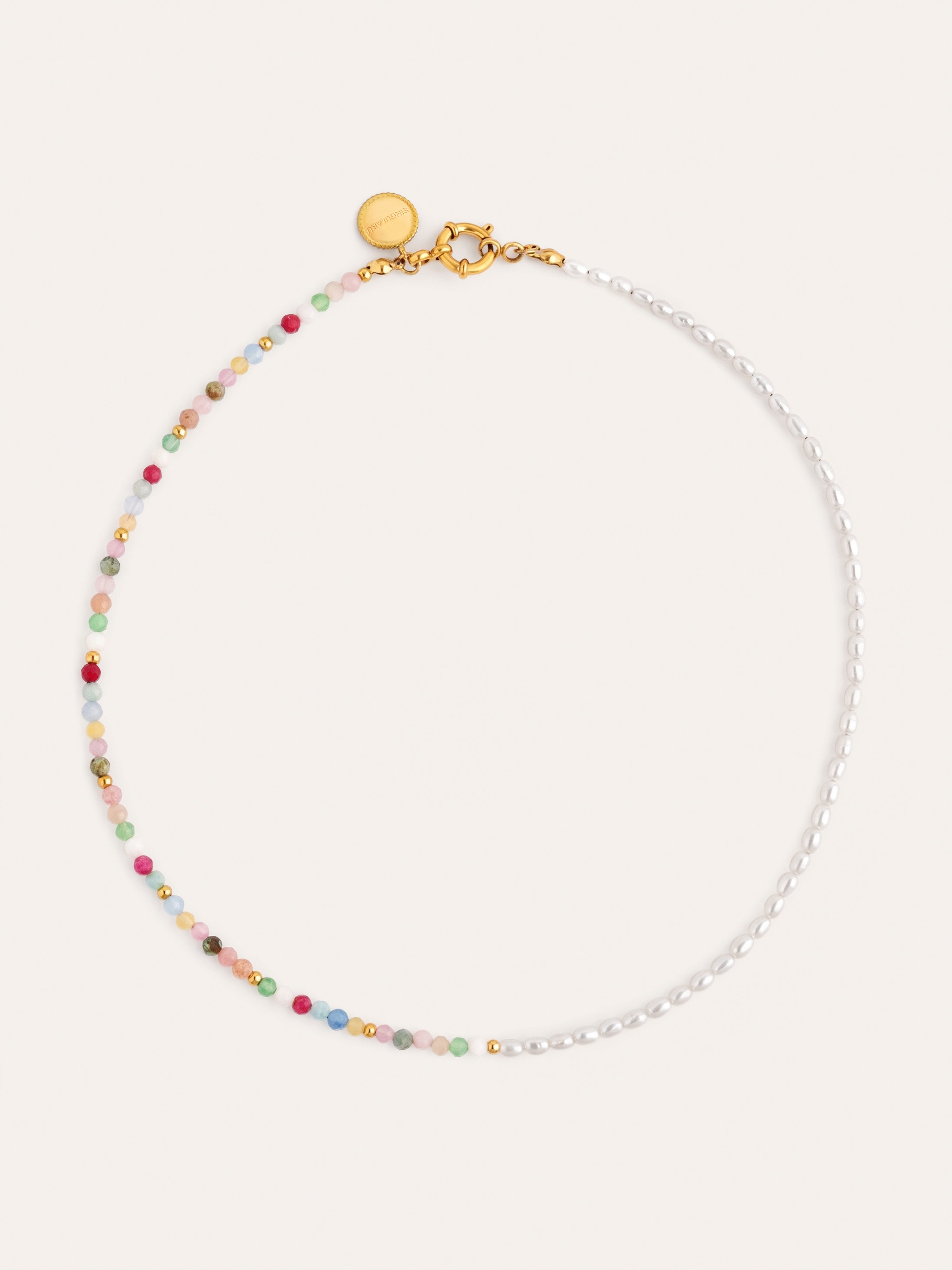 Collar Pompeya Altea Acero Baño Oro